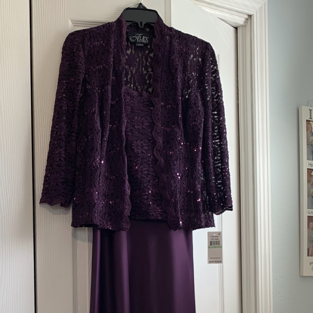 Alex Evenings formal gown with jacket